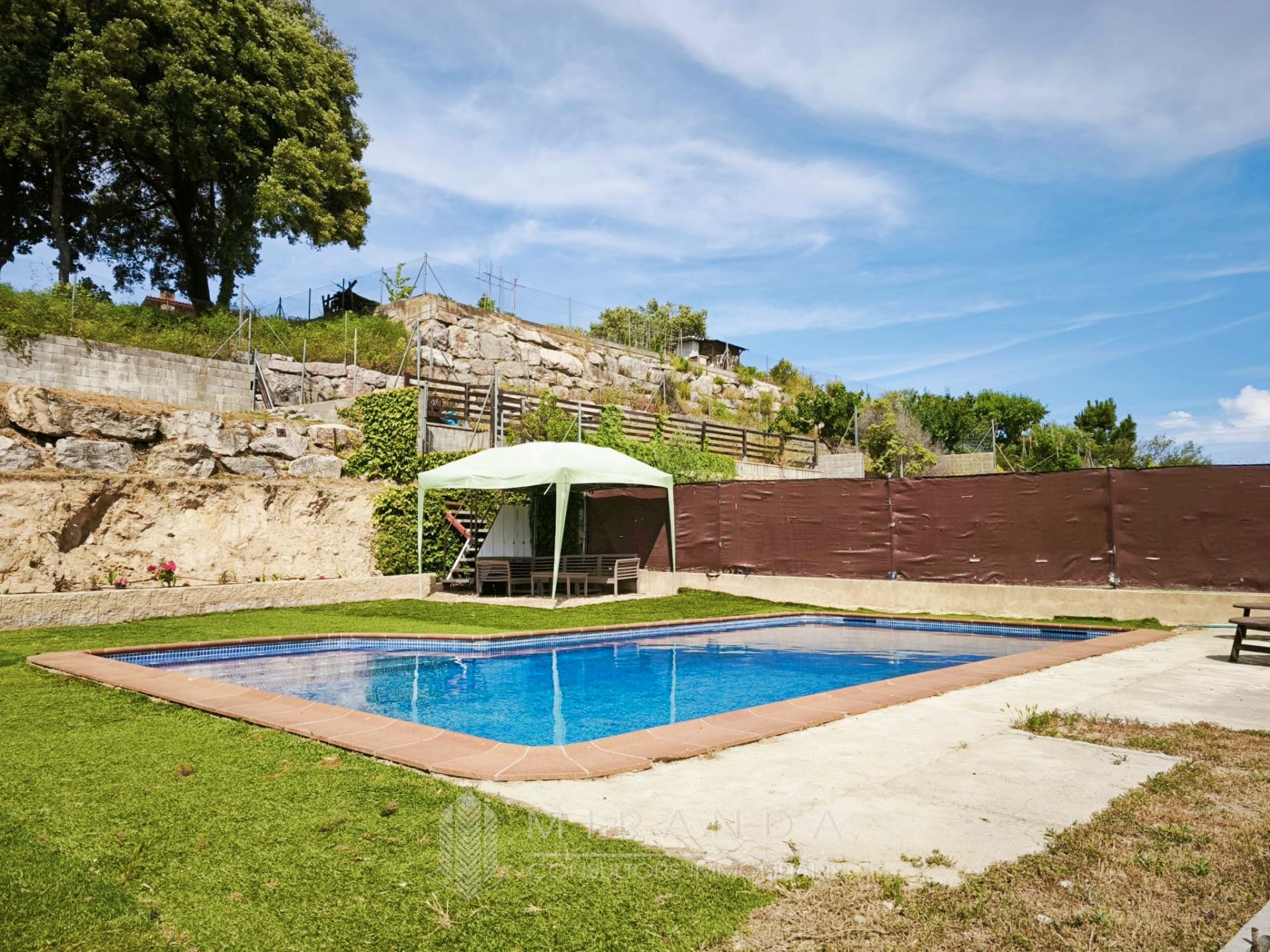 Swimming pool of House or chalet for sale in Bigues i Riells  with Air Conditioner, Heating and Private garden