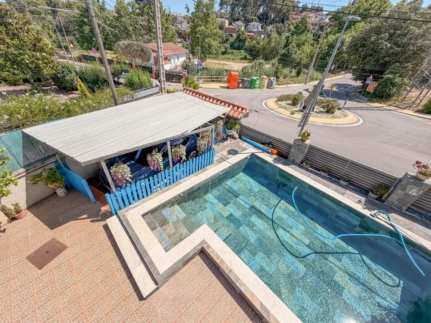 Swimming pool of Detached homes for sale in Abrera  with Air Conditioner, Heating and Private garden