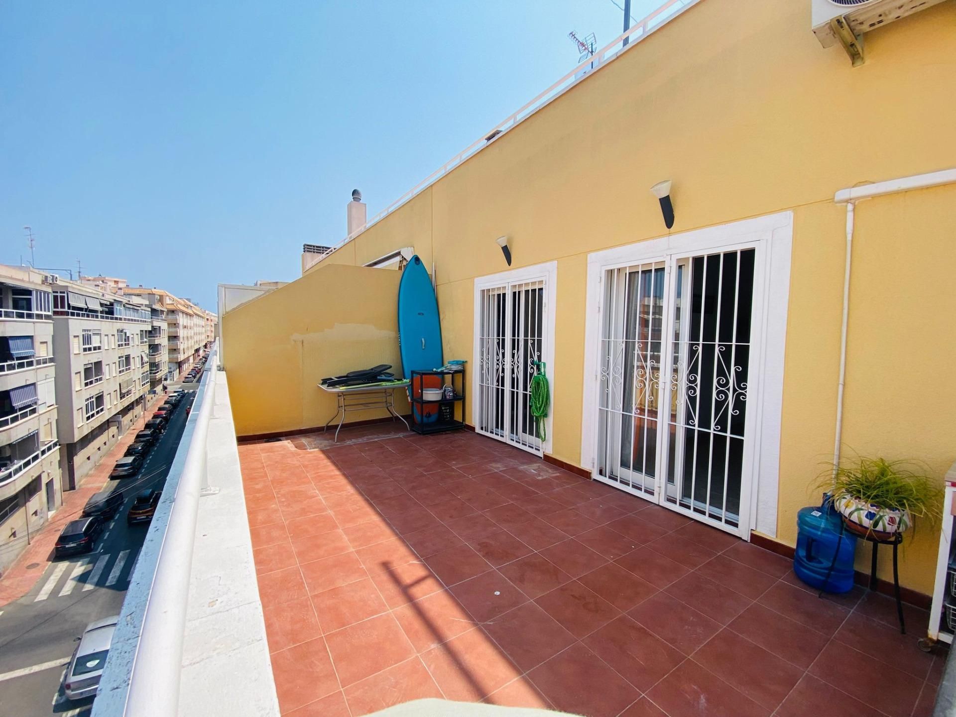 Terrace of Attic for sale in Torrevieja  with Air Conditioner and Terrace