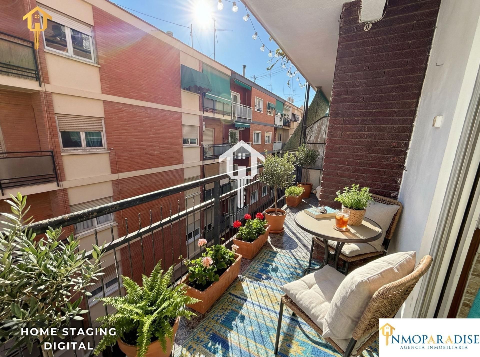 Terraza de Piso en venta en Alicante / Alacant con Amueblado y Balcón