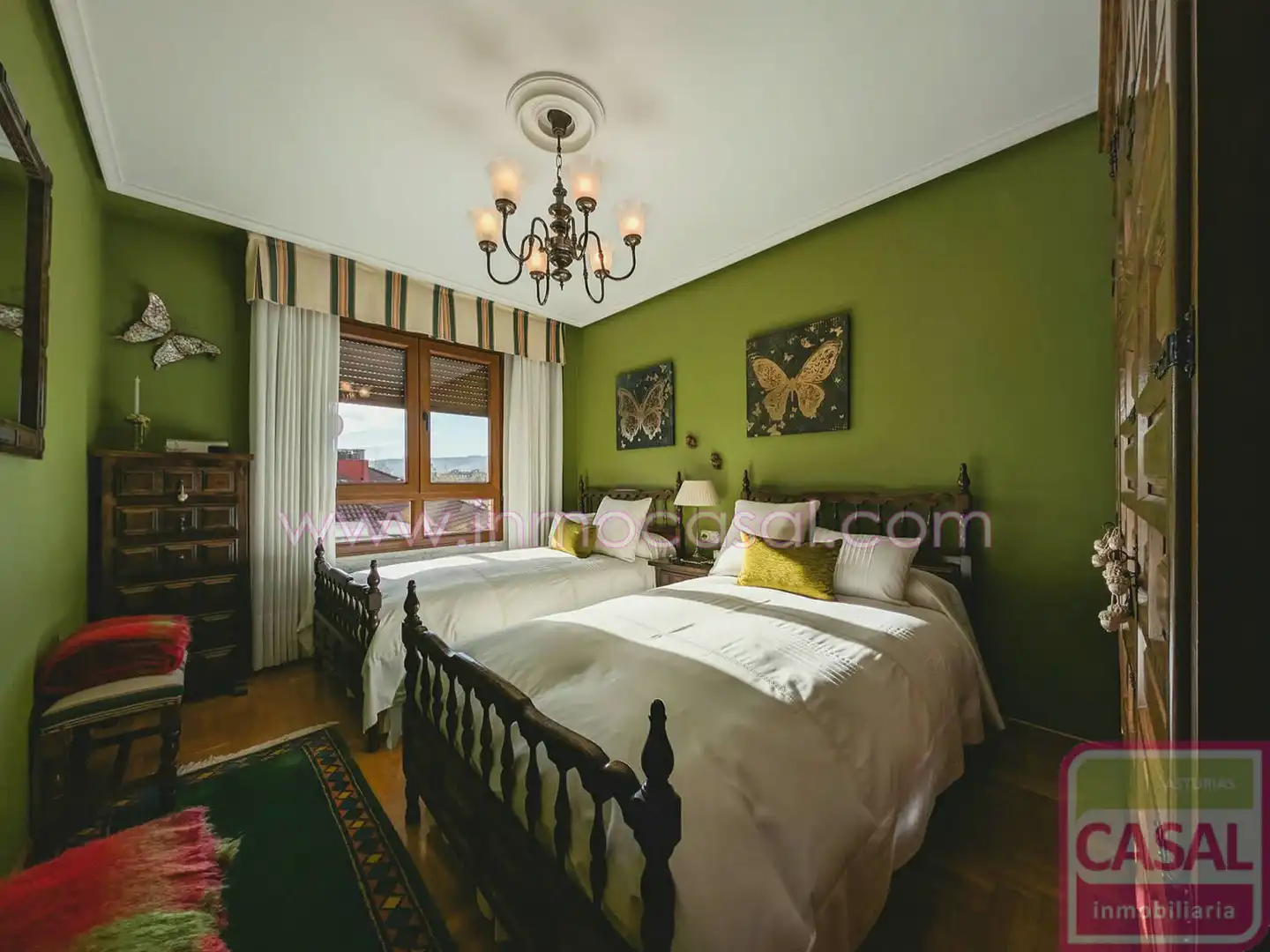 Bedroom of Flat for rent in Avilés  with Heating, Terrace and Storage room