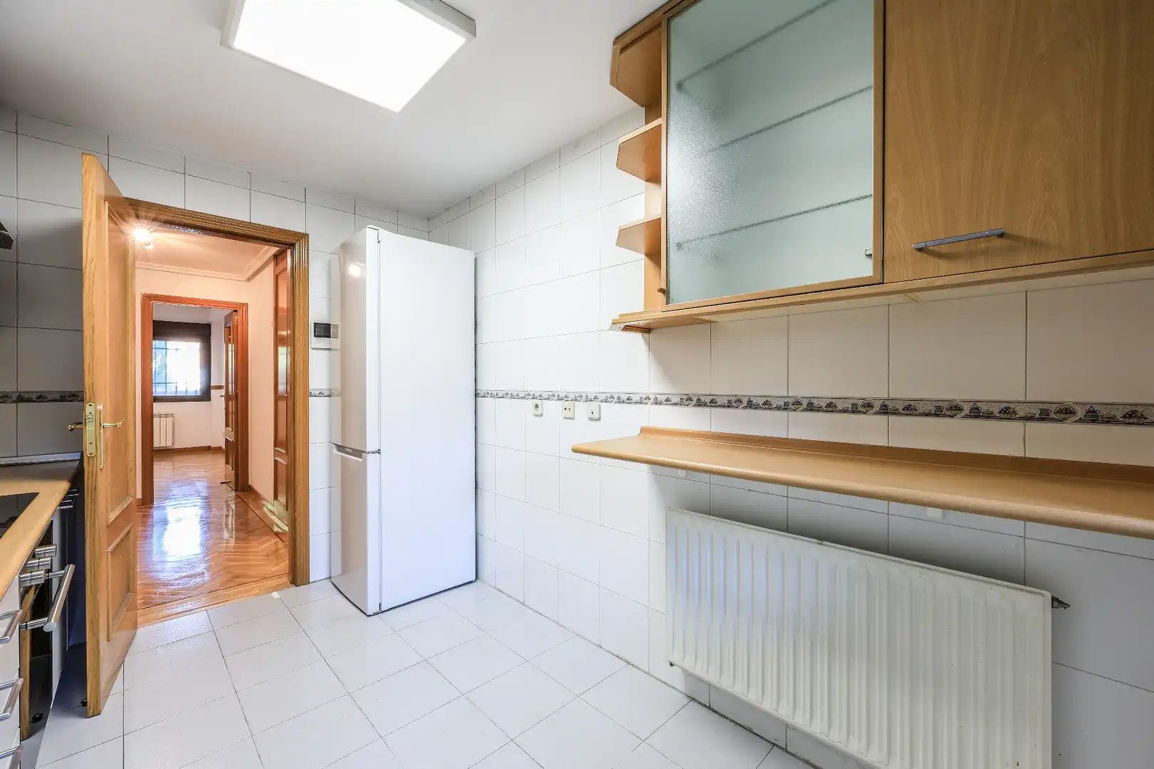 Küche von Wohnung zur Miete in Madrid mit Heizung, Parkett und Terrasse