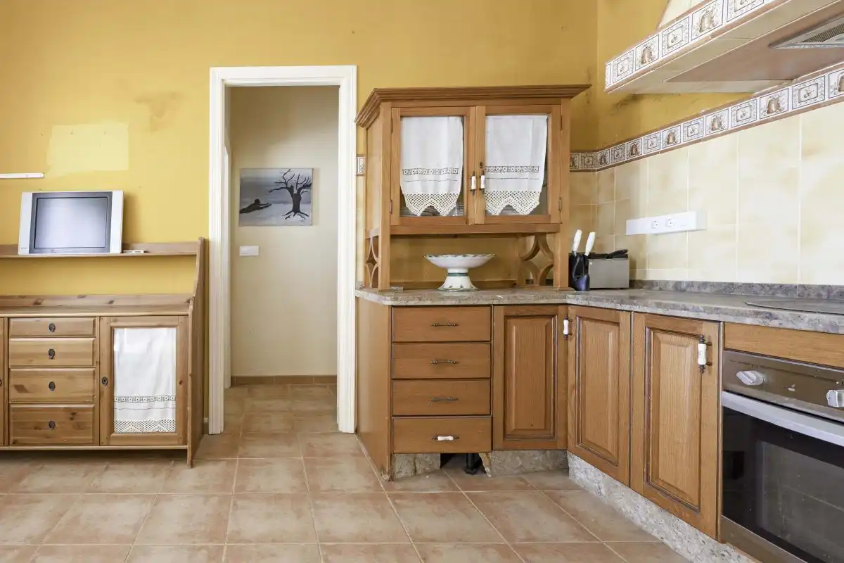 Cocina de Casa adosada en venta en Villanueva del Ariscal con Aire acondicionado, Calefacción y Terraza