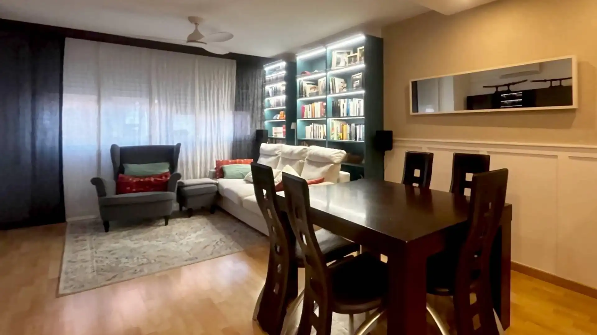 Sala de estar de Piso en venta en  Lleida Capital con Aire acondicionado, Calefacción y Parquet