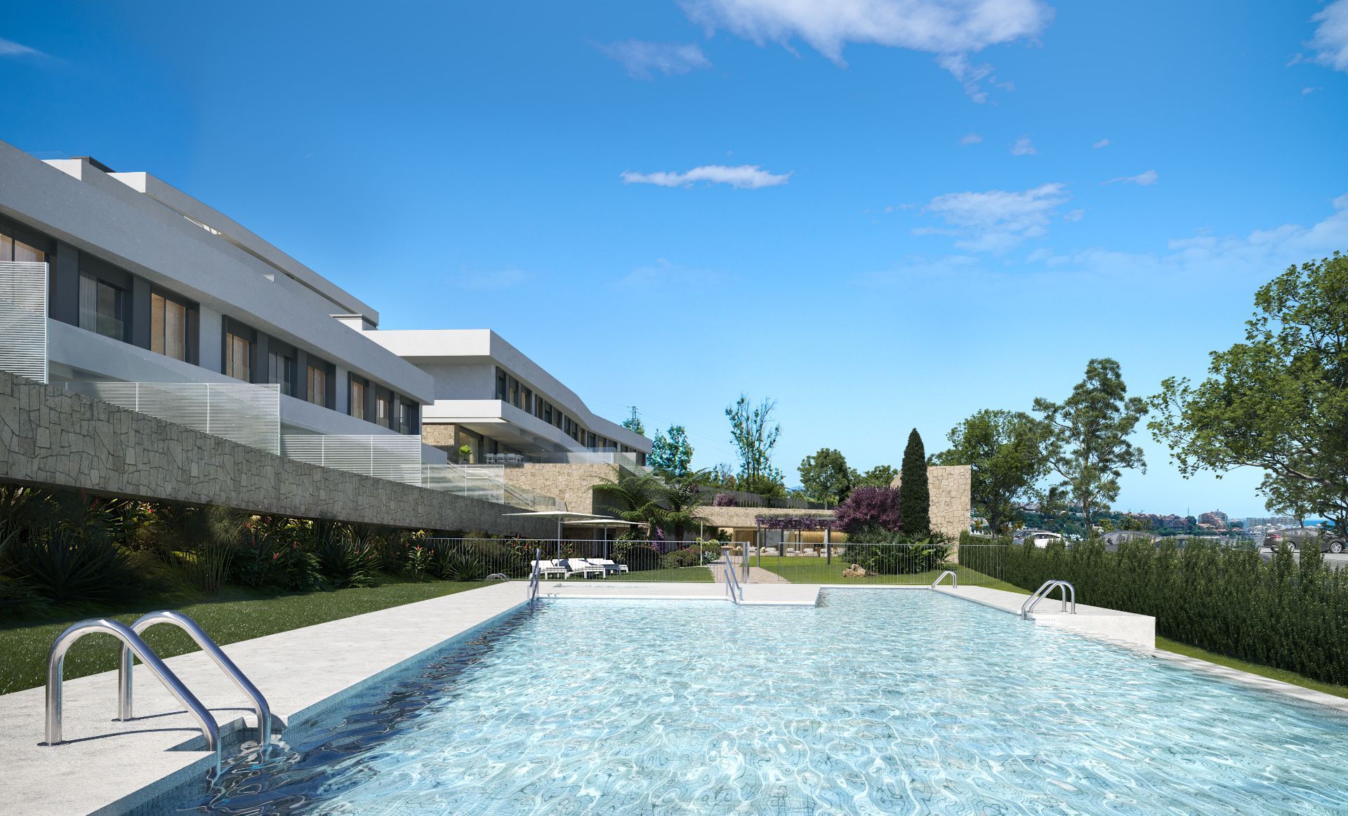 Piscina de Piso en venta en Estepona con Aire acondicionado, Calefacción y Terraza