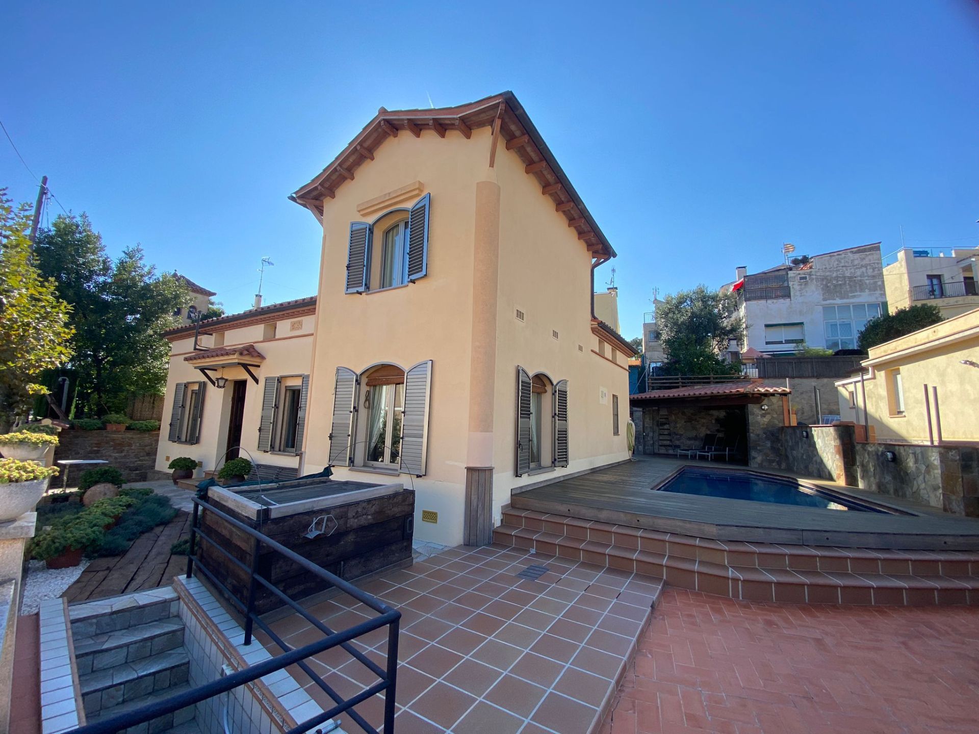 Exterior view of House or chalet for sale in Teià  with Heating, Terrace and Storage room