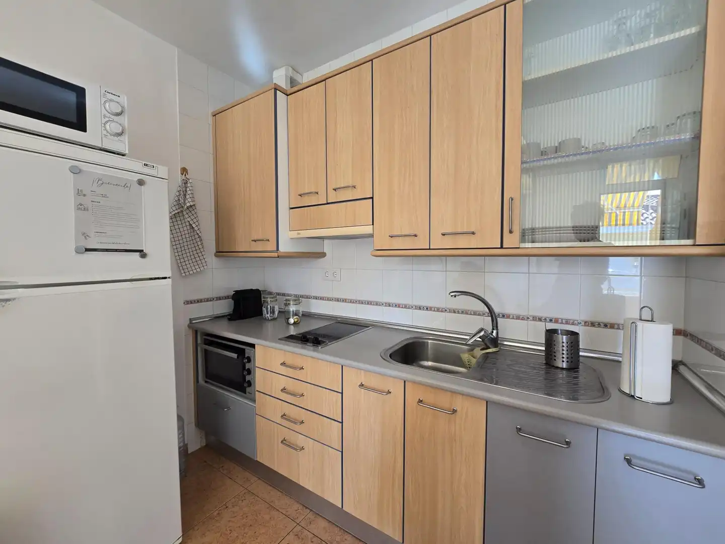 Cocina de Apartamento de alquiler en Mogán con Amueblado, Balcón y Piscina comunitaria