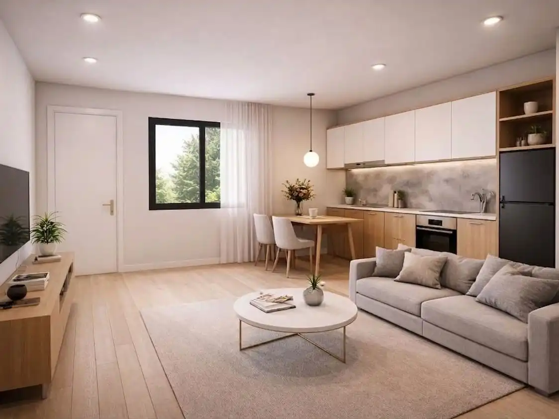 Living room of Flat for sale in Salamanca Capital  with Air Conditioner