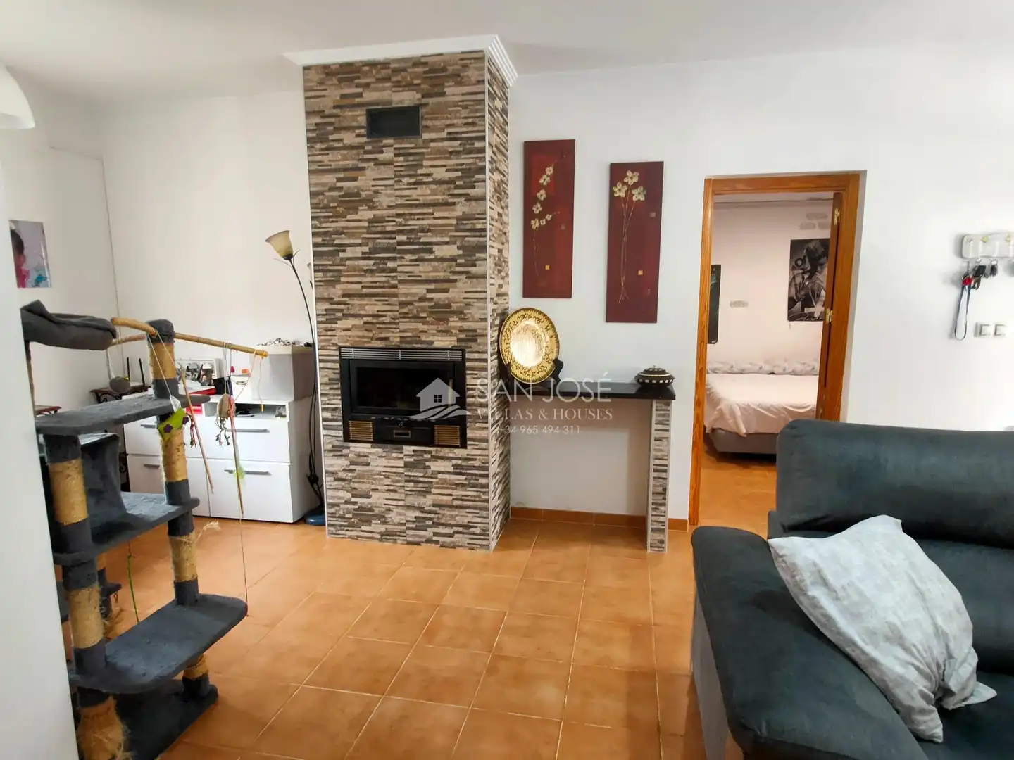 Sala de estar de Casa o chalet en venta en Aspe con Calefacción, Jardín privado y Trastero