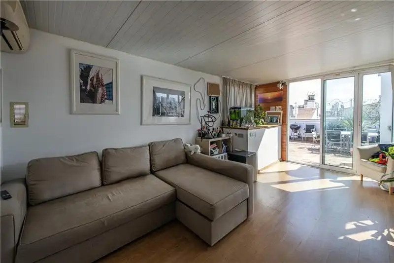 Living room of Attic for sale in  Palma de Mallorca  with Air Conditioner, Terrace and Storage room