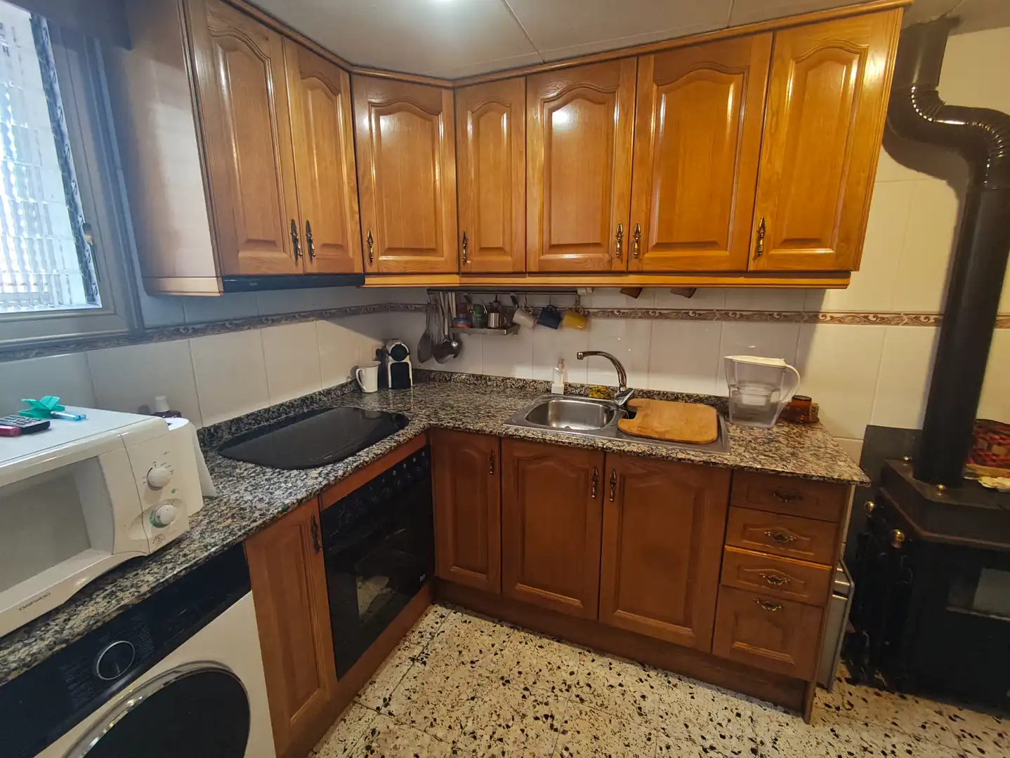 Kitchen of Houses for sale in L'Espluga Calba  with Air Conditioner, Heating and Terrace