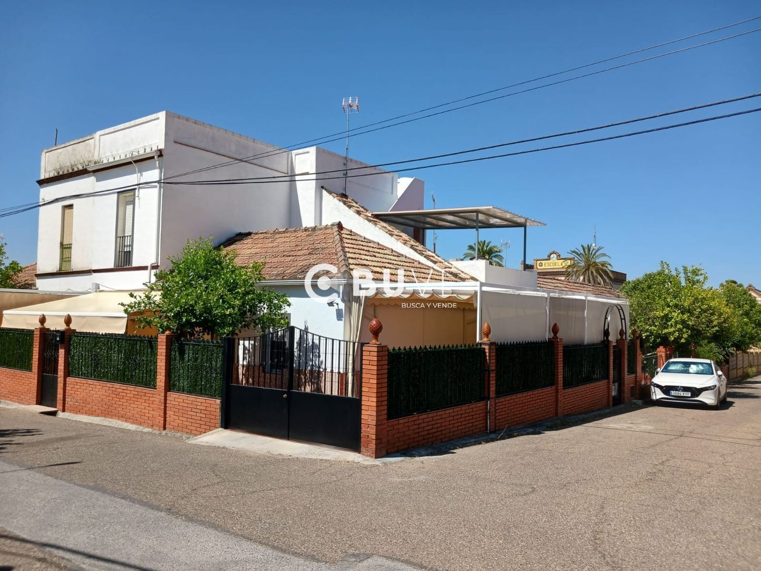 Exterior view of House or chalet for sale in Villanueva del Río y Minas  with Air Conditioner, Heating and Terrace