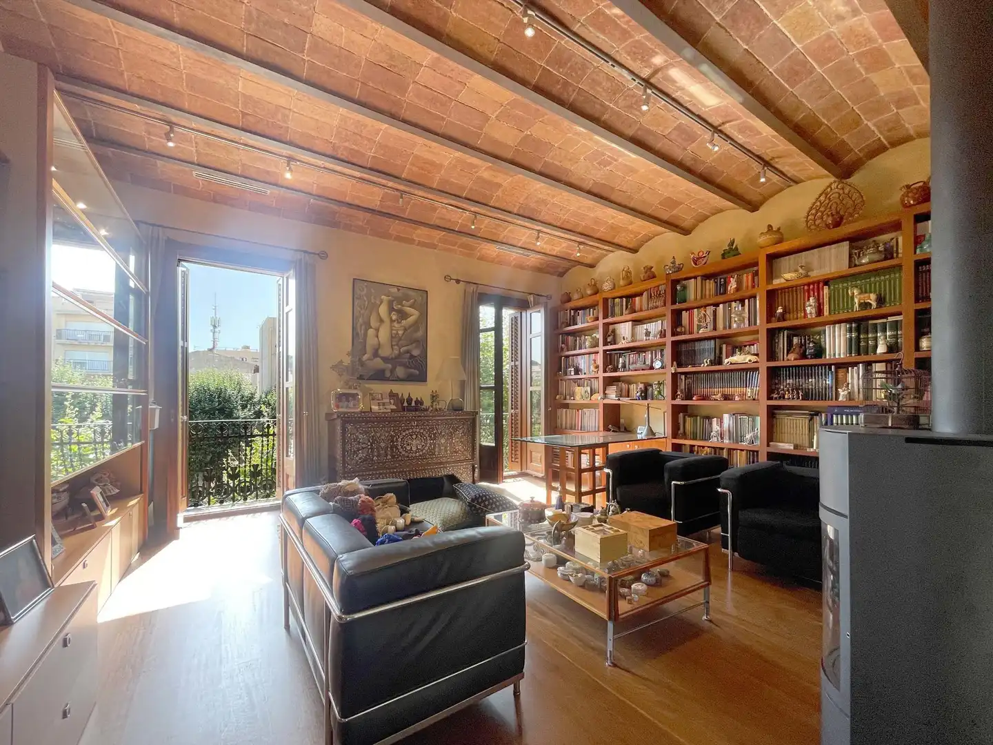 Sala de estar de Casa o chalet en venta en Arenys de Mar con Aire acondicionado, Calefacción y Parquet