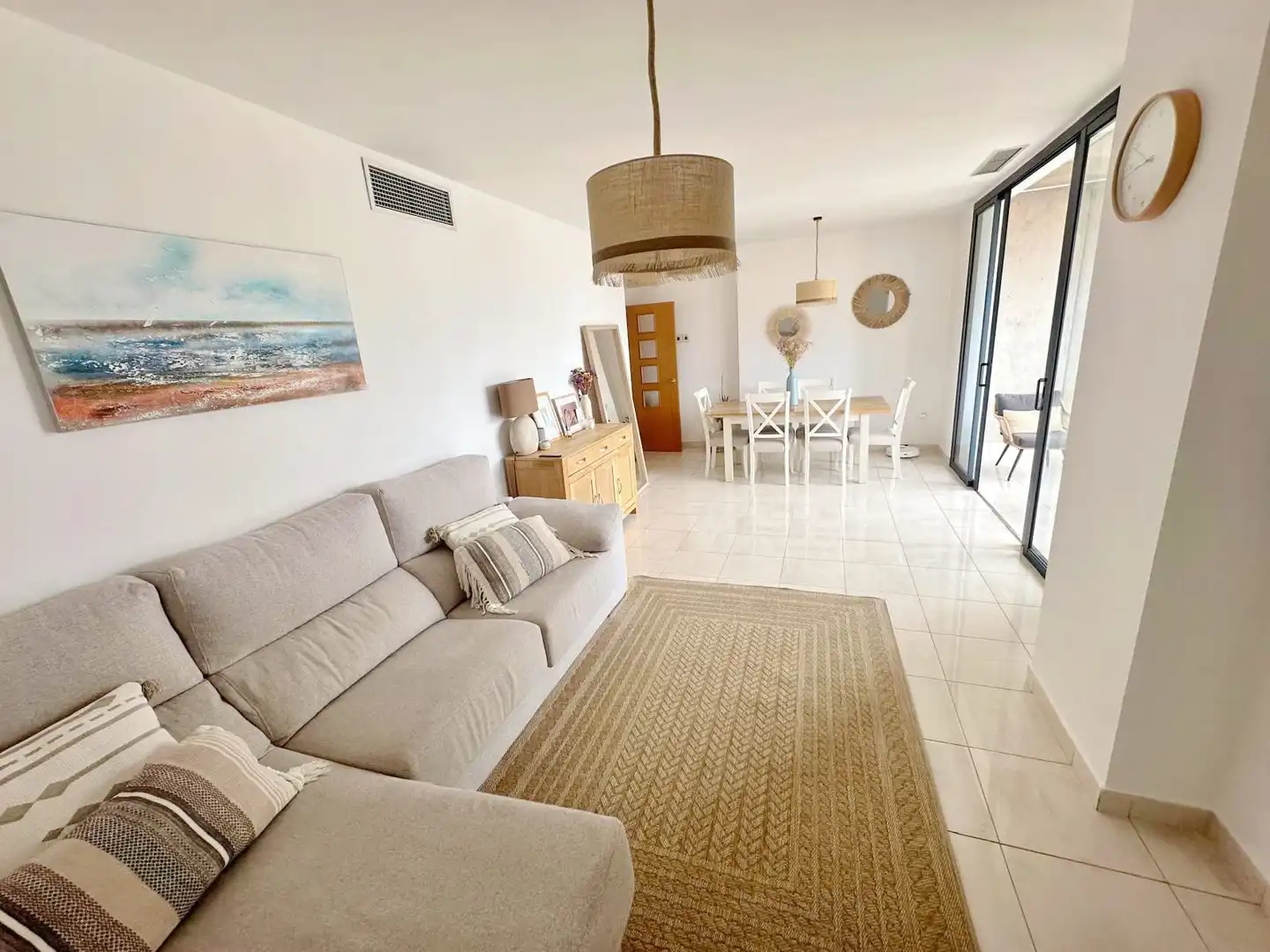 Living room of Flat for sale in Santa Cruz de Tenerife  with Parquet flooring, Terrace and Furnished