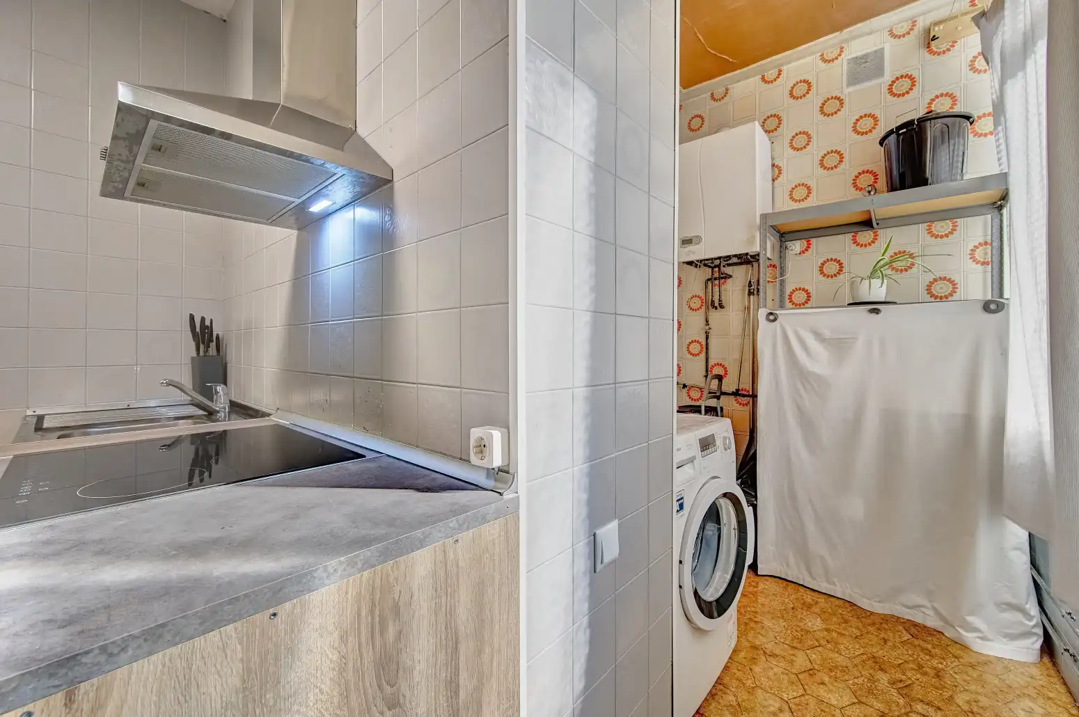 Kitchen of Flat for sale in Burlada / Burlata  with Heating and Parquet flooring