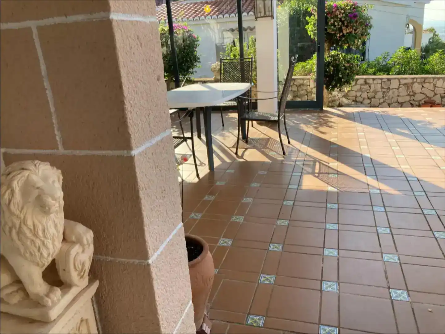 Terrasse von Wohnung zur Miete in Dénia mit Klimaanlage, Privatgarten und Schwimmbad