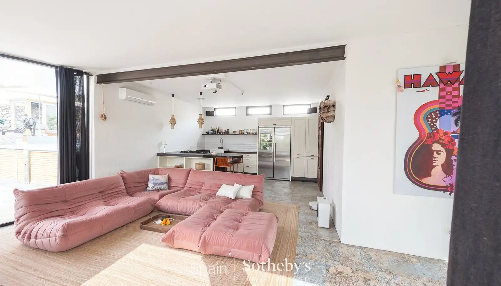 Sala d'estar de Casa o xalet en venda en Los Llanos de Aridane amb Aire condicionat, Calefacció i Jardí privat