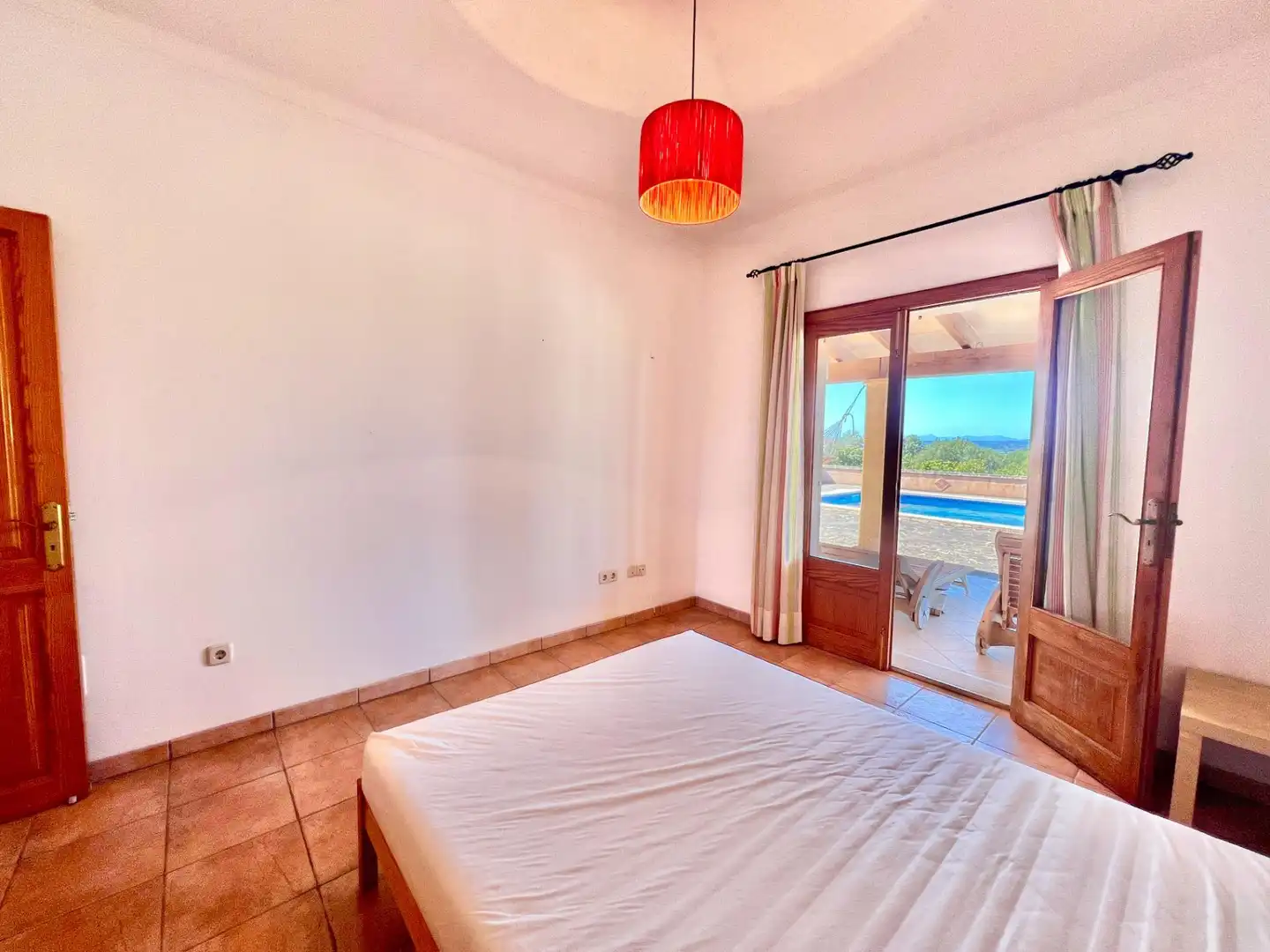 Habitación de Finca rústica de alquiler en Campos con Aire acondicionado, Calefacción y Jardín privado
