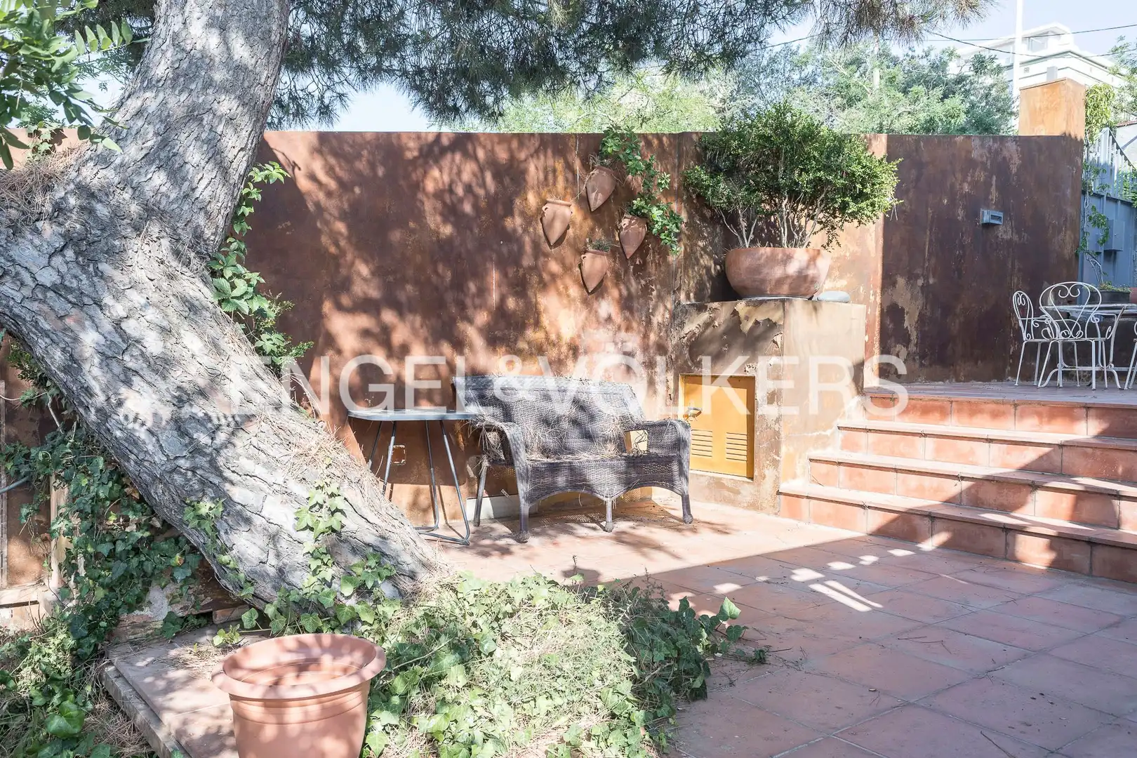 Terrassa de Casa adosada de lloguer en Barcelona amb Aire condicionat, Calefacció i Jardí privat
