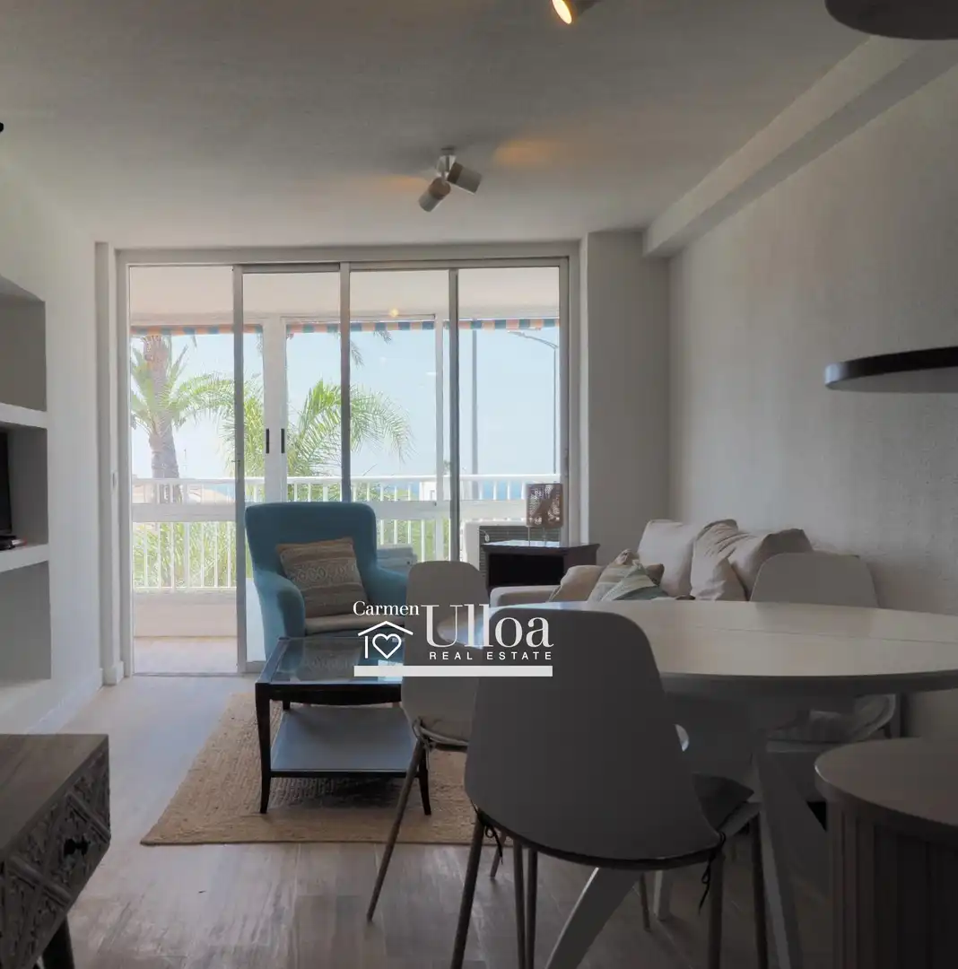 Sala d'estar de Apartament de lloguer en Alicante / Alacant amb Aire condicionat, Terrassa i Moblat
