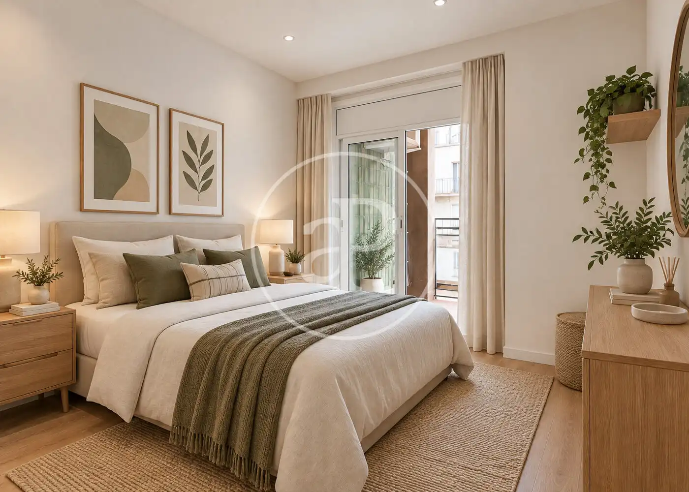 Bedroom of Flat for sale in Barcelona  with Air Conditioner, Heating and Balcony