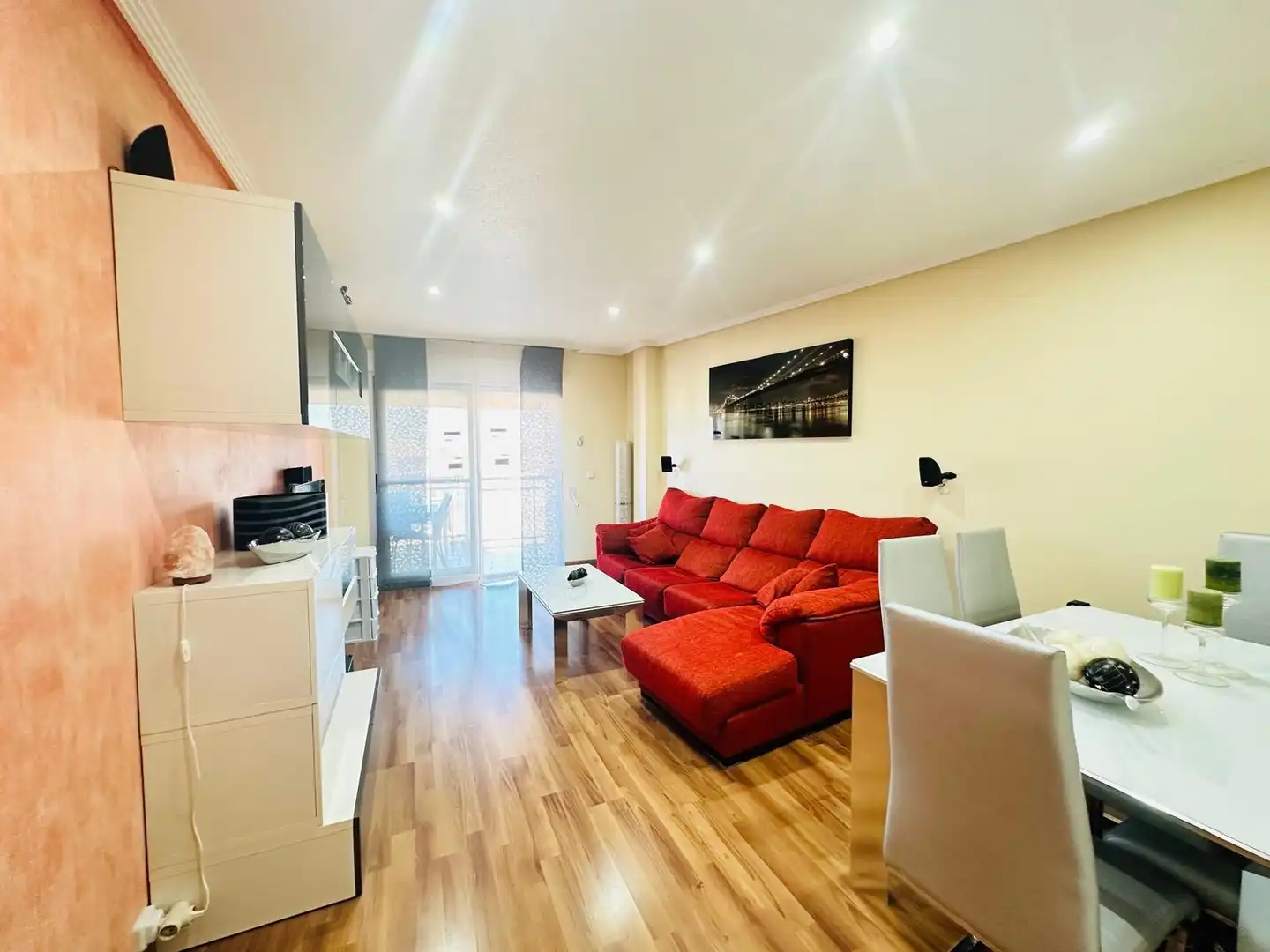 Living room of Flat for sale in Molina de Segura  with Air Conditioner, Heating and Private garden
