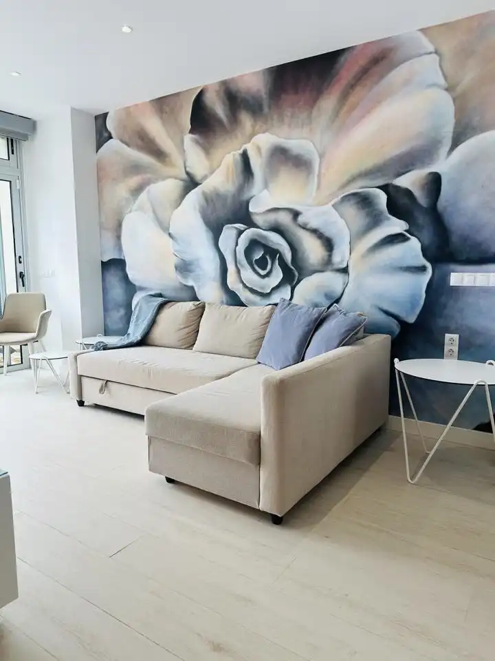 Living room of Study for rent in Las Palmas de Gran Canaria  with Air Conditioner, Terrace and Furnished