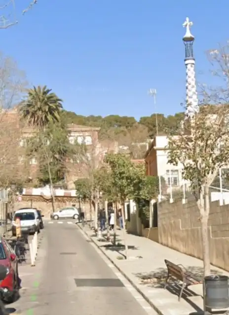 Außenansicht von Wohnung zum Verkauf in Barcelona mit Klimaanlage, Privatgarten und Möbliert