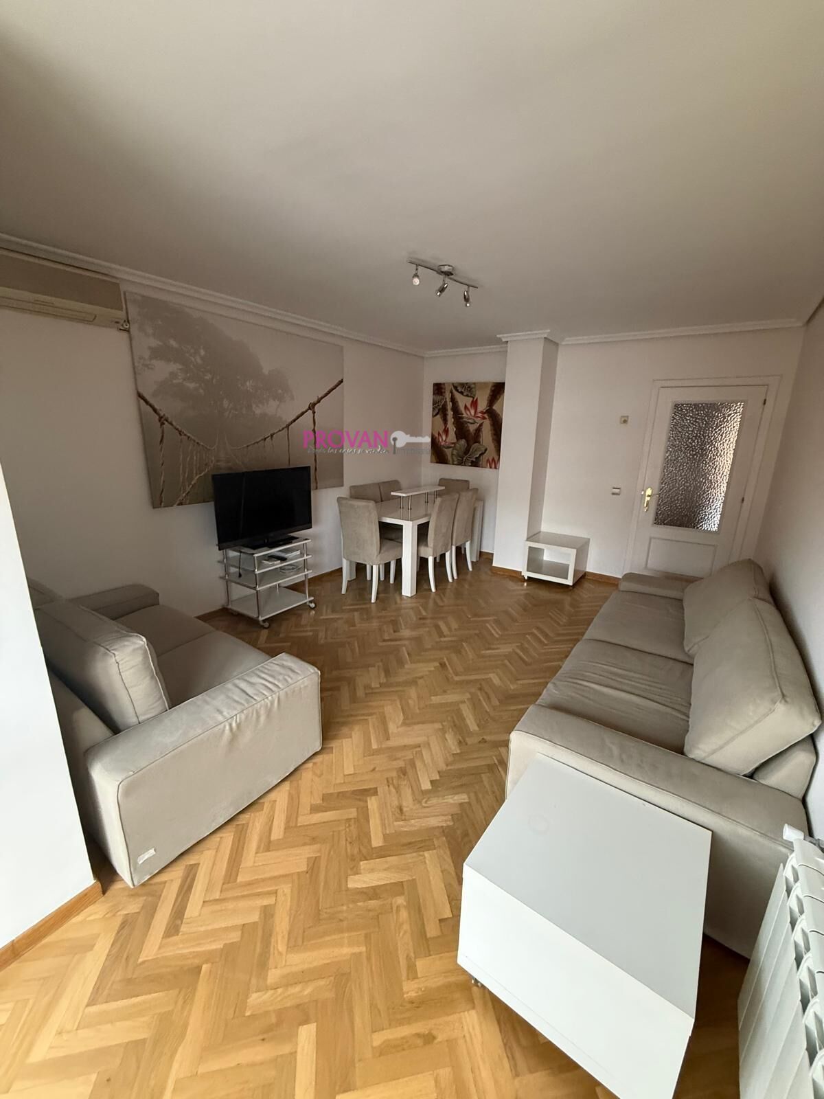 Sala d'estar de Pis de lloguer en  Madrid Capital amb Aire condicionat, Calefacció i Terrassa