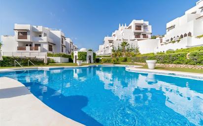 Exterior view of Planta baja for sale in Estepona  with Air Conditioner, Private garden and Terrace