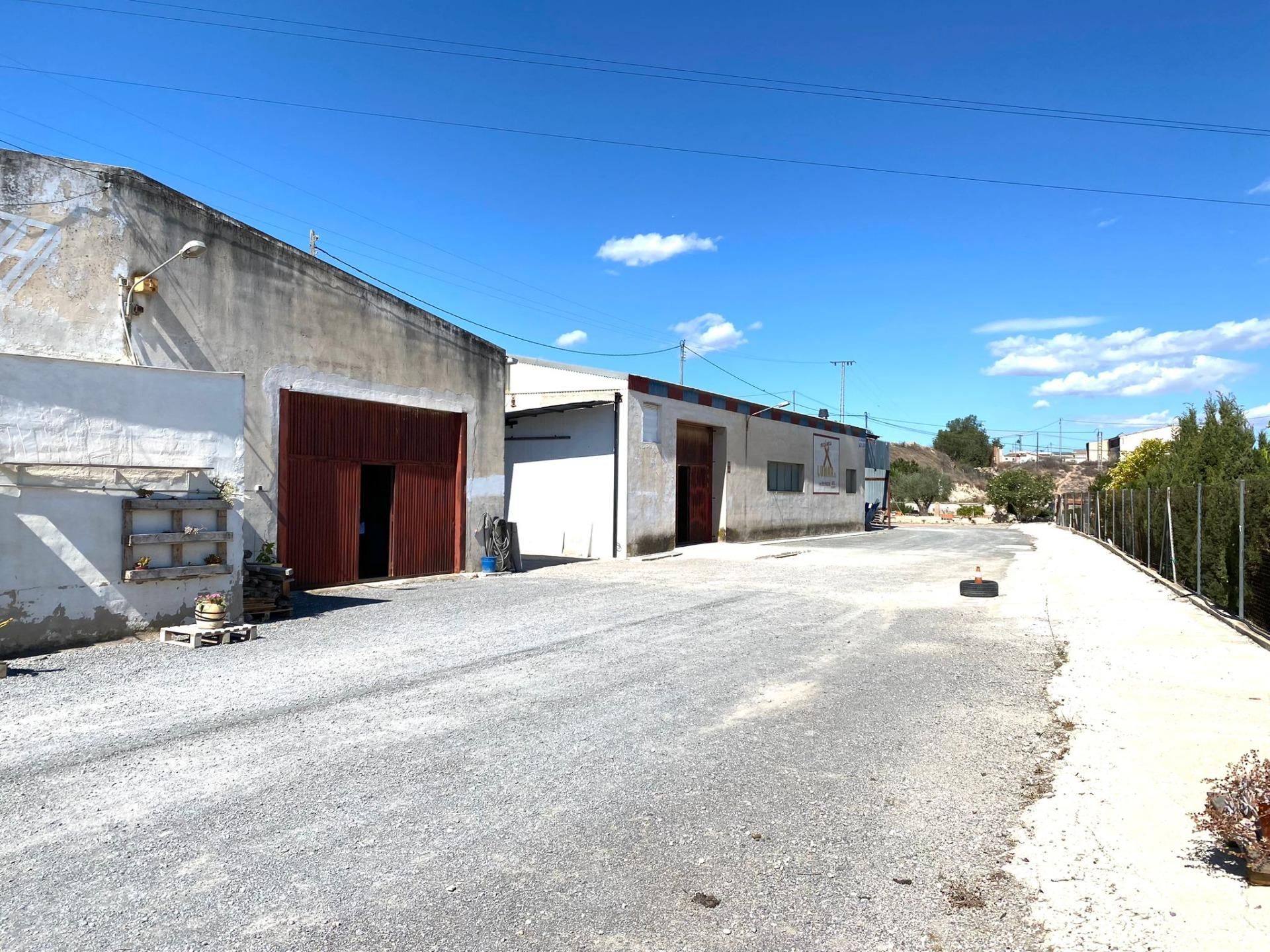 Vista exterior de Nau industrial en venda en Aspe