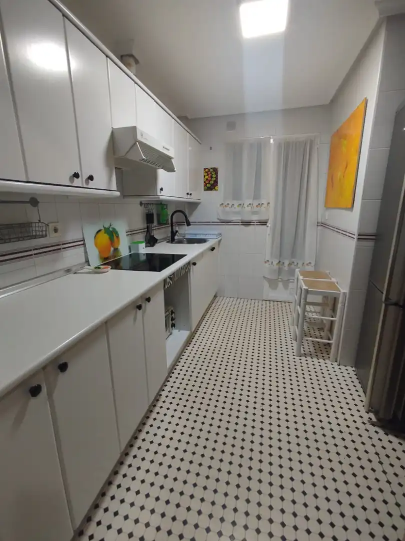 Kitchen of Flat for rent in Ciudad Real  with Heating, Terrace and Furnished