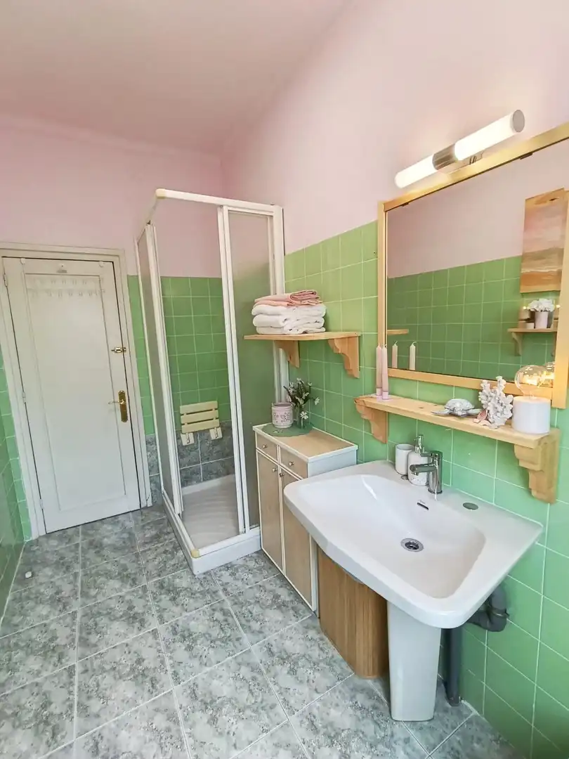 Bathroom of Flat for sale in Langreo  with Heating, Storage room and Furnished
