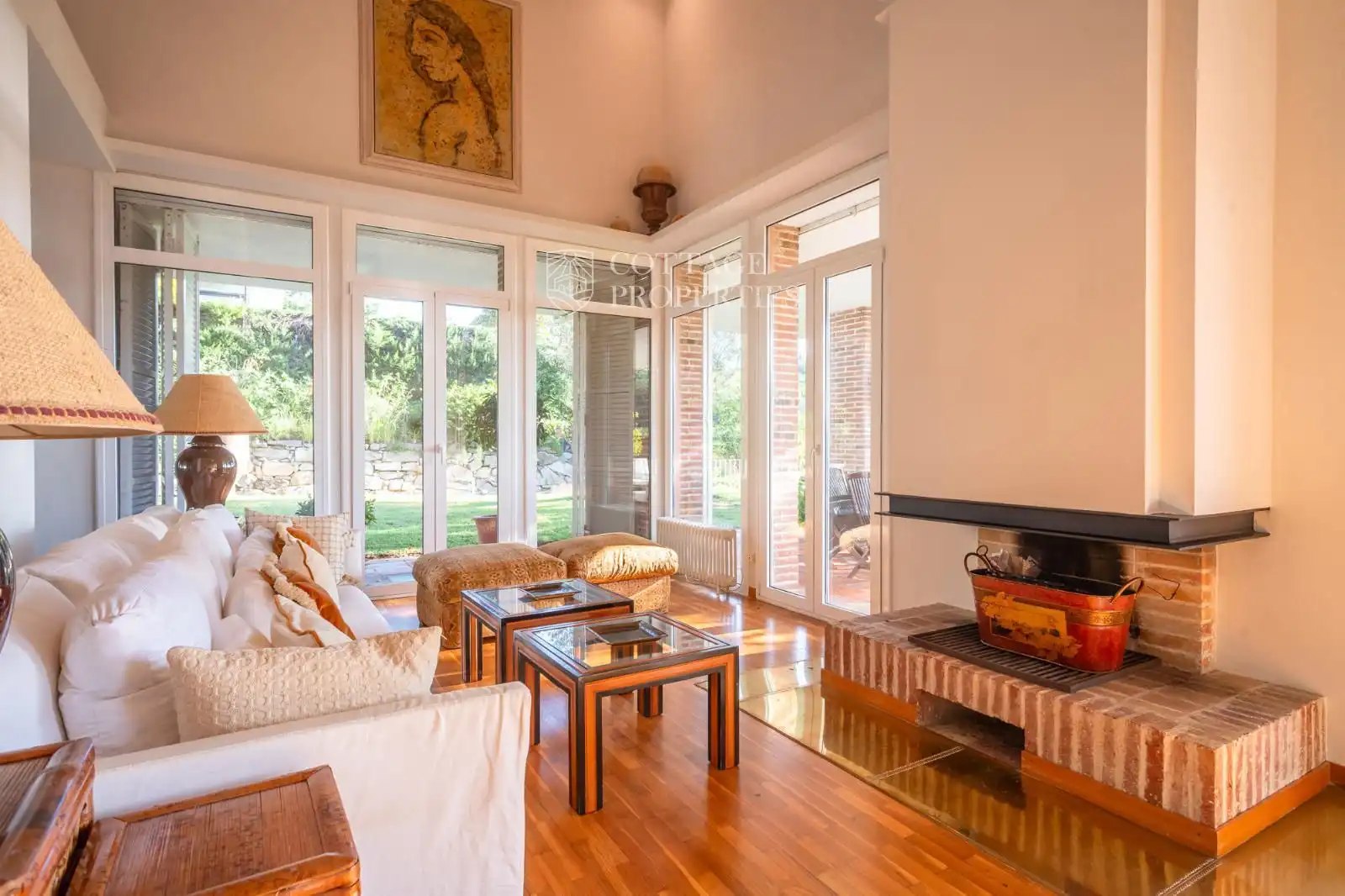 Sala de estar de Casa o chalet en venta en Sant Vicenç de Montalt con Aire acondicionado, Terraza y Amueblado