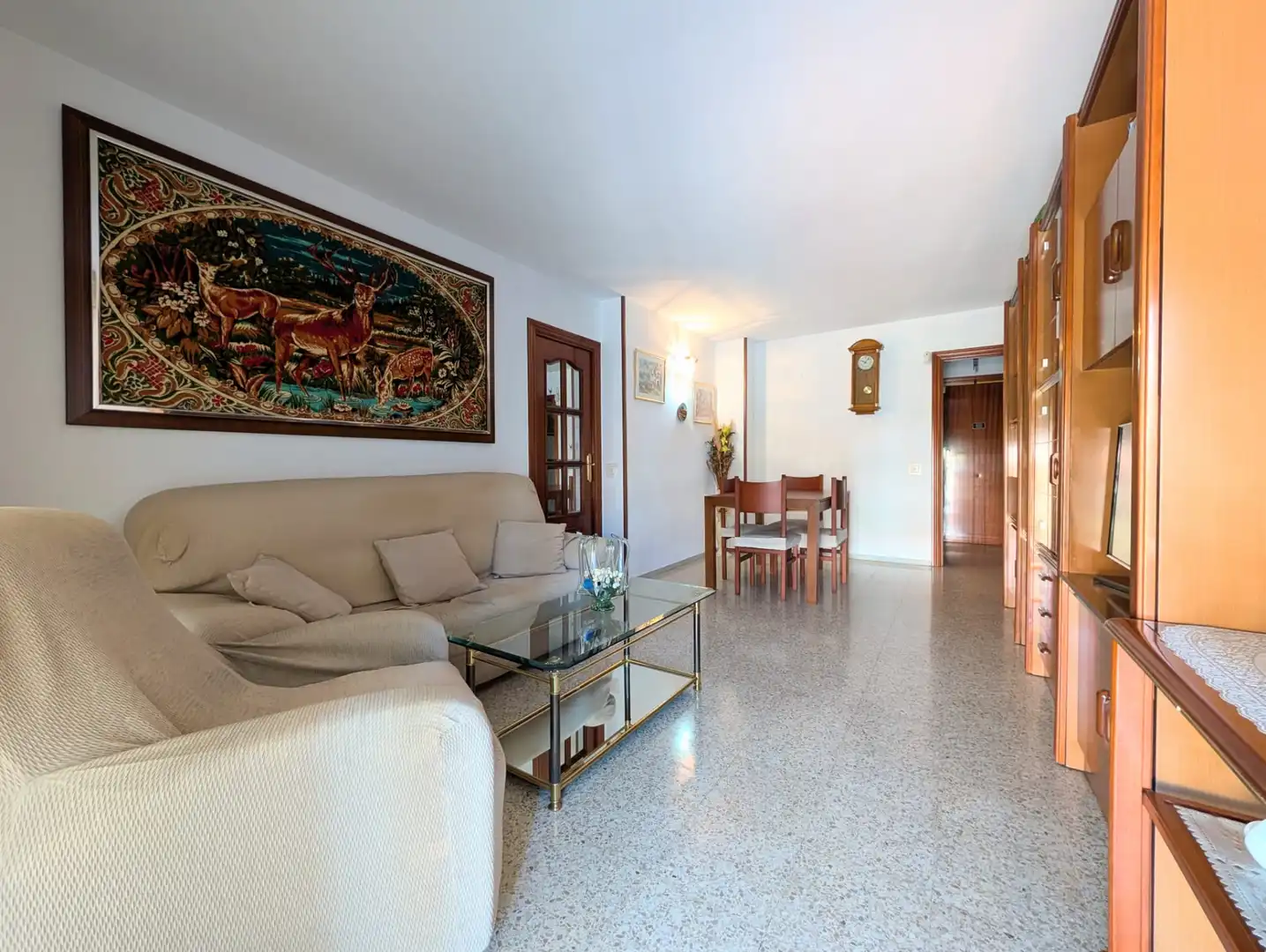 Sala de estar de Piso en venta en Badalona con Aire acondicionado, Amueblado y Balcón