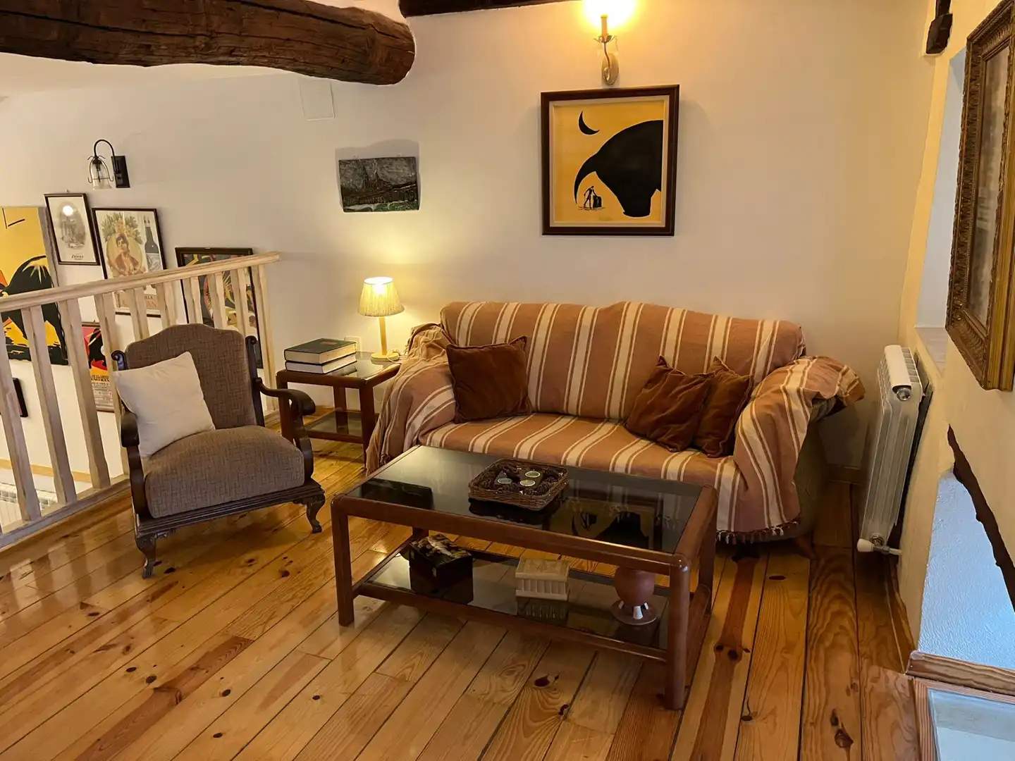 Wohnzimmer von Country house zum Verkauf in Candelario mit Heizung, Terrasse und Möbliert