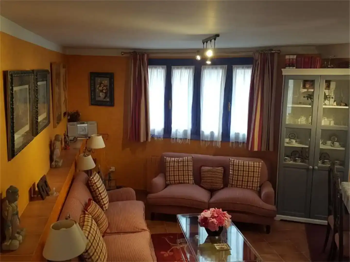 Sala d'estar de Finca rústica en venda en Retortillo de Soria amb Moblat, Forn i Rentadora