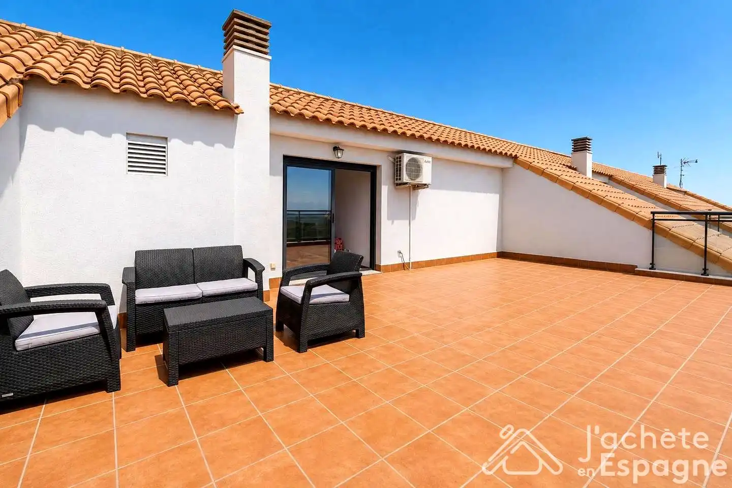 Terraza de Dúplex en venta en San Jorge / Sant Jordi con Aire acondicionado, Terraza y Trastero