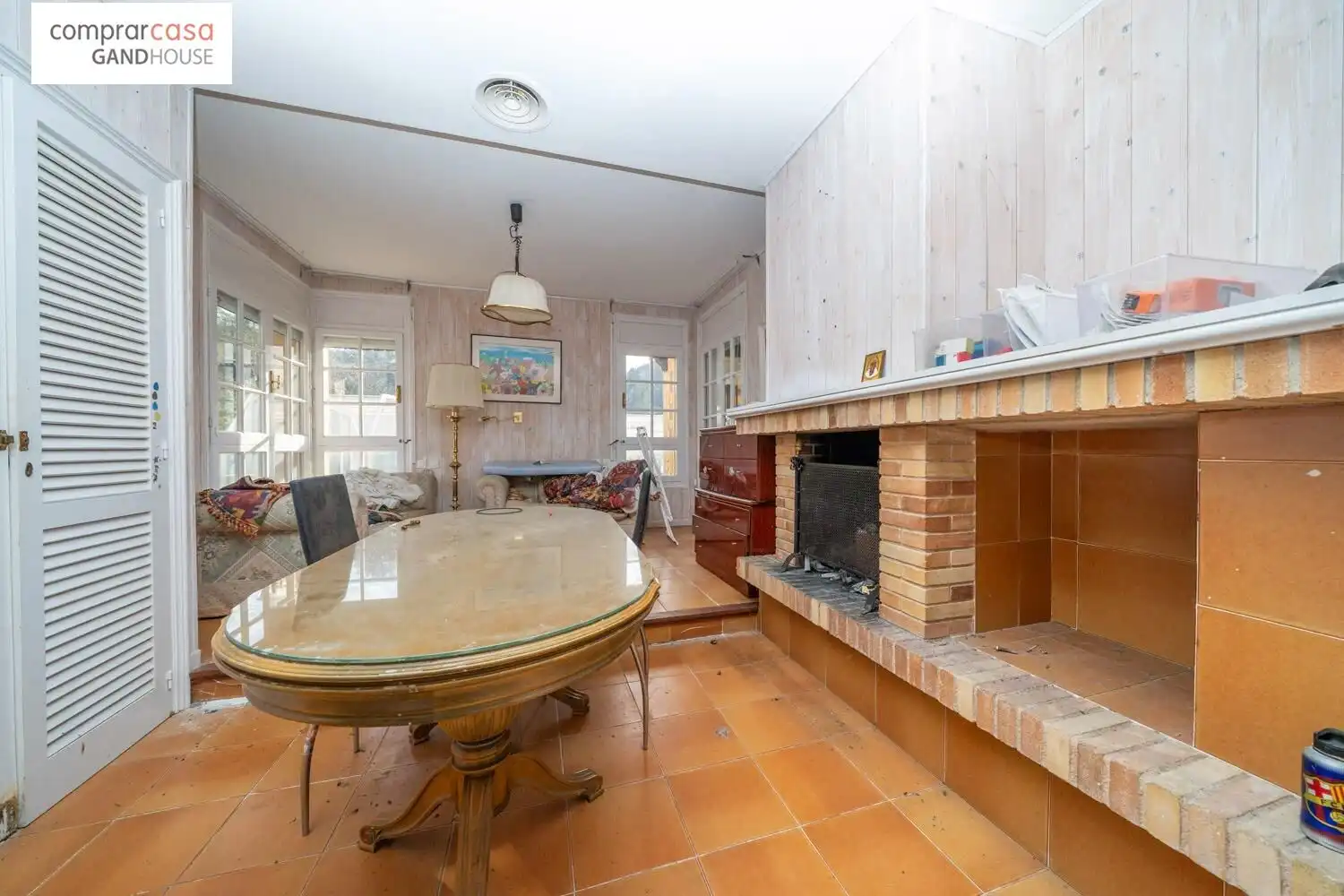 Comedor de Finca rústica en venta en Caldes de Malavella con Aire acondicionado, Calefacción y Jardín privado