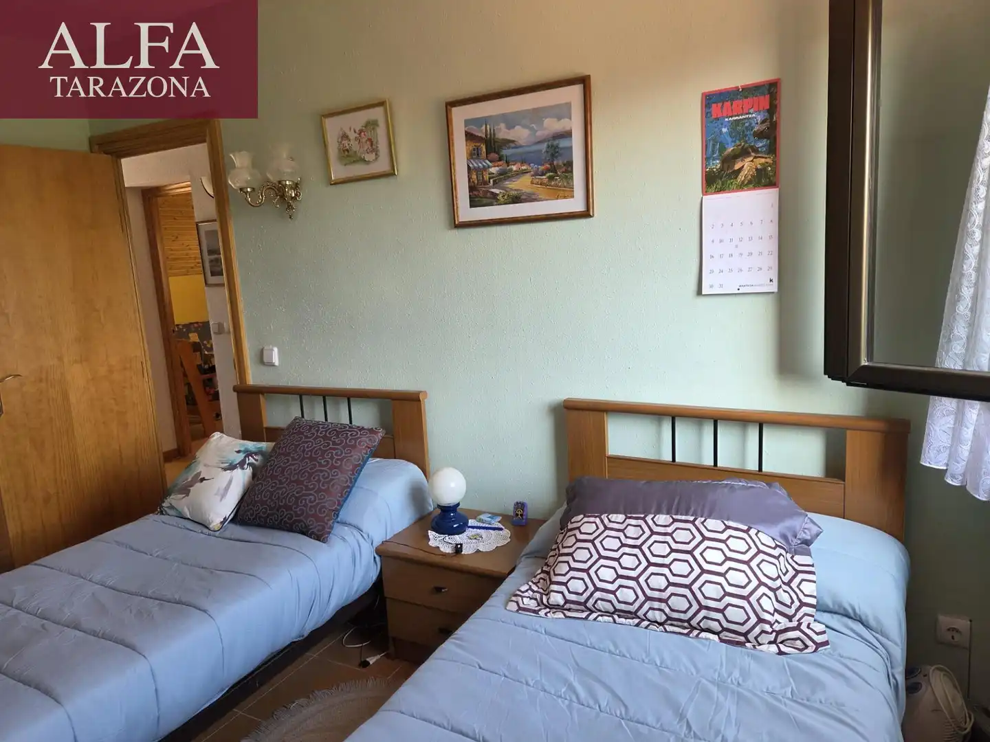 Schlafzimmer von Einfamilien-Reihenhaus zum Verkauf in Añón de Moncayo mit Privatgarten, Terrasse und Gemeinschaftspool