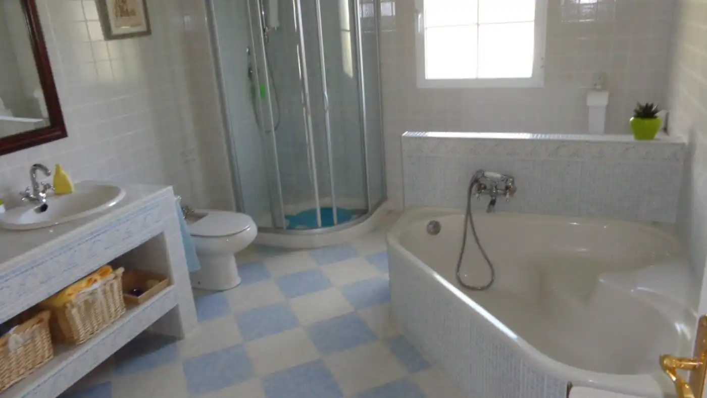 Baño de Casa o chalet en venta en Petrer con Aire acondicionado, Calefacción y Jardín privado