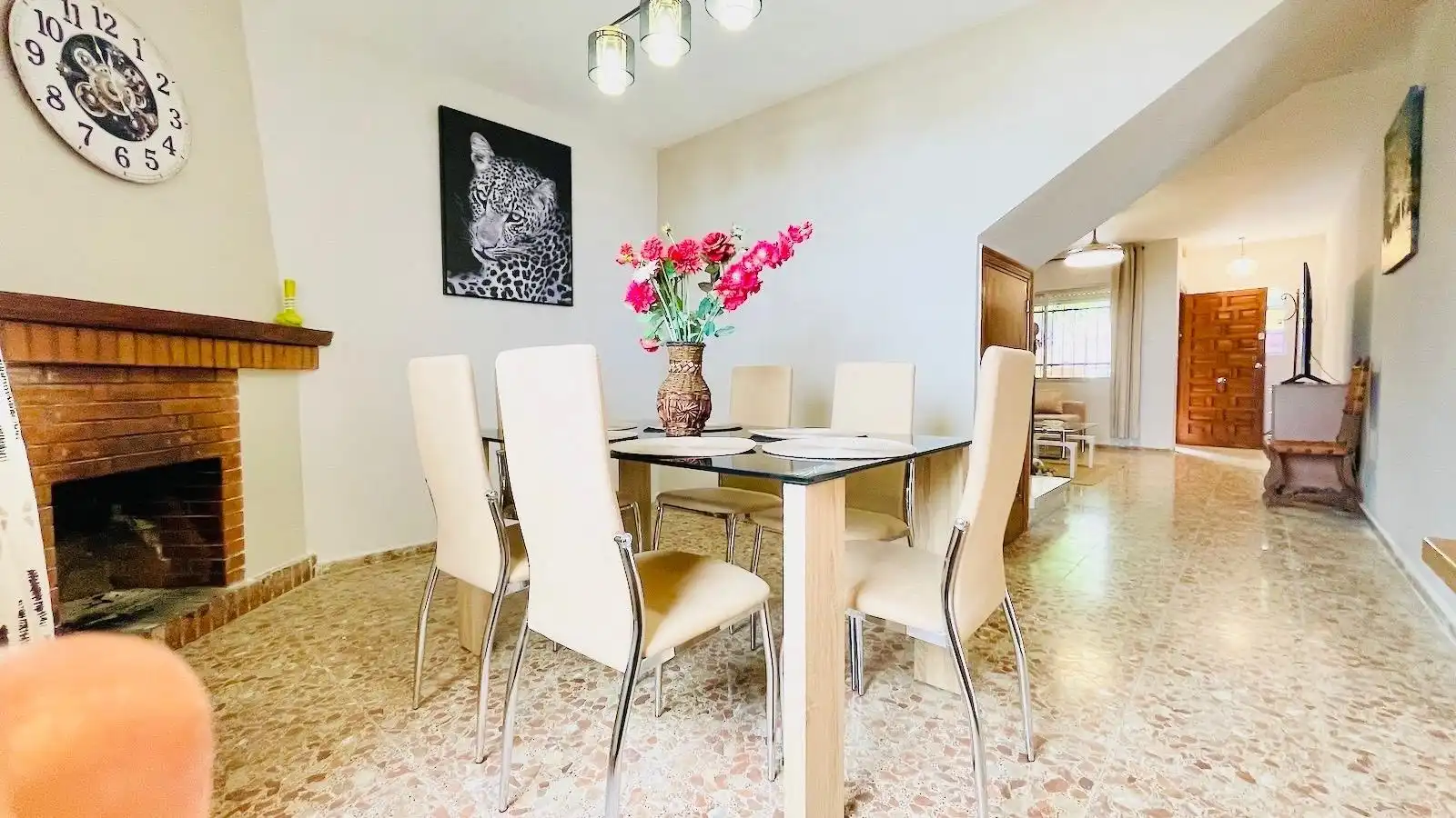 Dining room of Houses for sale in Mijas  with Air Conditioner, Private garden and Terrace