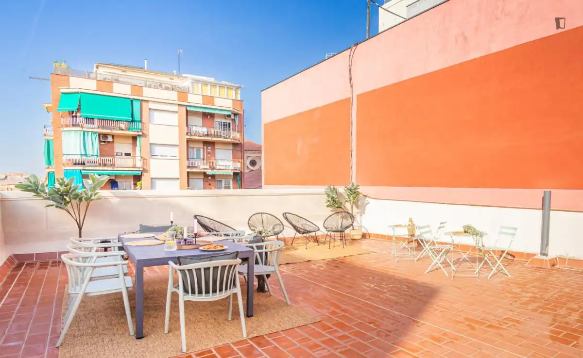 Terrassa de Casa o xalet per a compartir en Gràcia