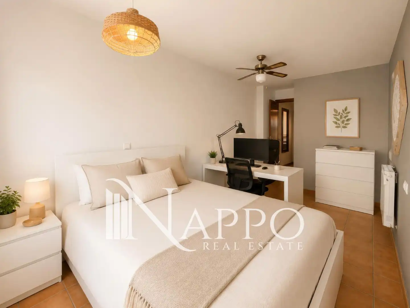 Schlafzimmer von Maisonette zum Verkauf in  Palma de Mallorca mit Klimaanlage, Heizung und Möbliert