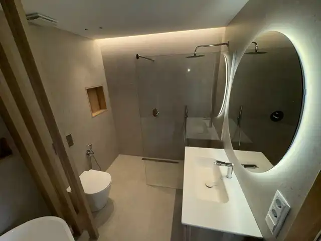 Bathroom of Houses for sale in Sant Pol de Mar  with Air Conditioner, Private garden and Terrace
