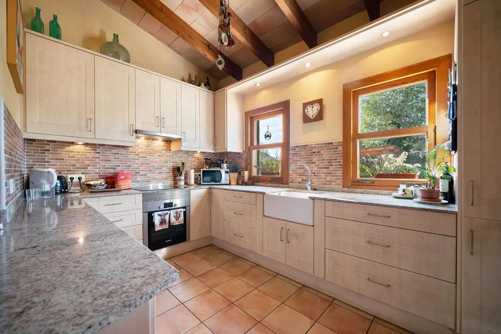 Küche von Country house zum Verkauf in Andratx mit Klimaanlage, Heizung und Privatgarten