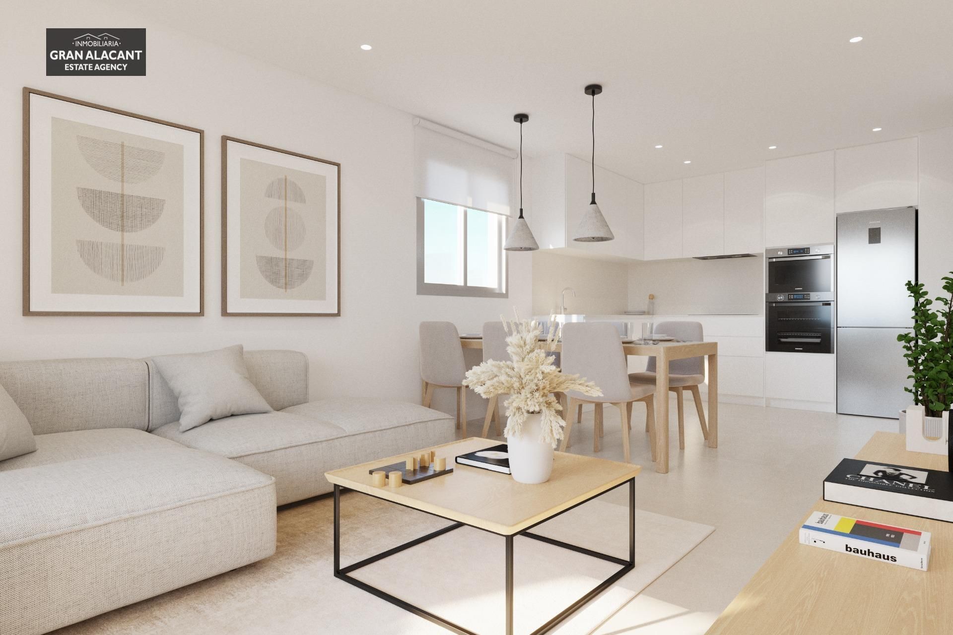 Sala de estar de Apartamento en venta en Santa Pola con Aire acondicionado, Terraza y Trastero