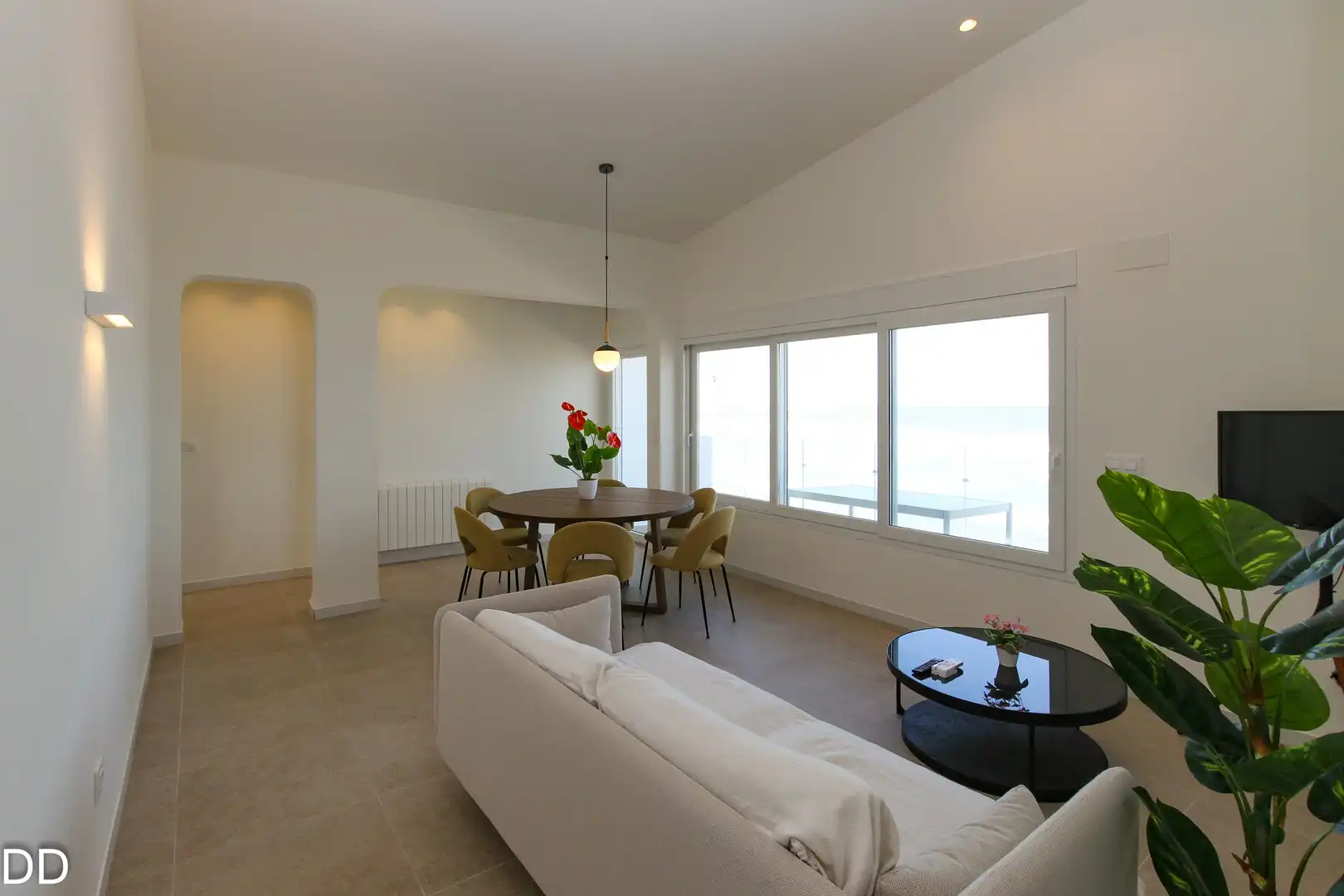Sala de estar de Casa o chalet de alquiler en Dénia con Aire acondicionado, Terraza y Amueblado
