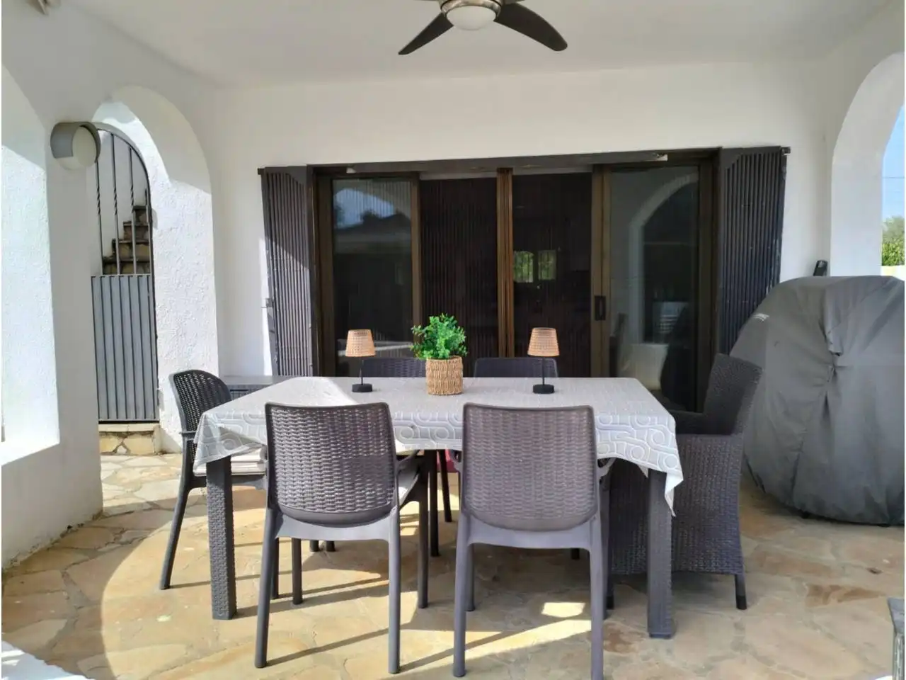 Terrasse von Haus oder Chalet zum Verkauf in Mont-roig del Camp mit Heizung, Privatgarten und Parkett