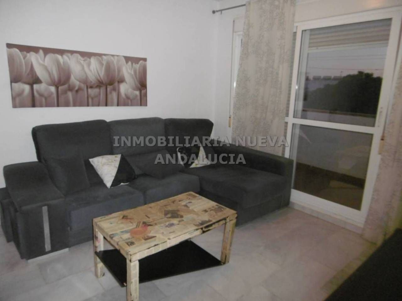 Living room of Flat for rent in  Almería Capital  with Air Conditioner, Terrace and Furnished